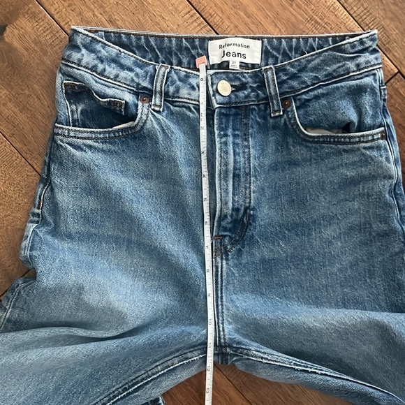 REFORMATION JEANS Ultra Liza High Rise Straight Leg Size 27 - Picture 10 of 12